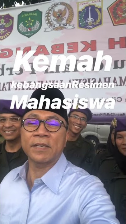 Zulkifli Hasan Buka Kemah Kebangsaan Resimen Mahasiswa
