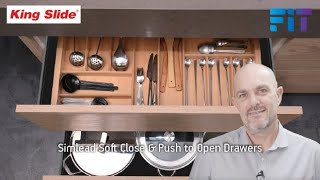 FIT For Purpose Product Video - Simlead Premium Soft Close & Push to Open Drawers With Slim Walls screenshot 3