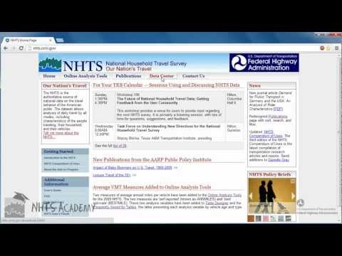 Computing VMT Using the NHTS Website
