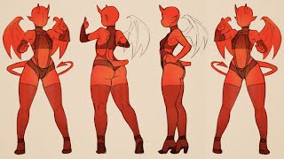 D℮vil-Chan FIGURE SHEET - Draw With Mikey 133