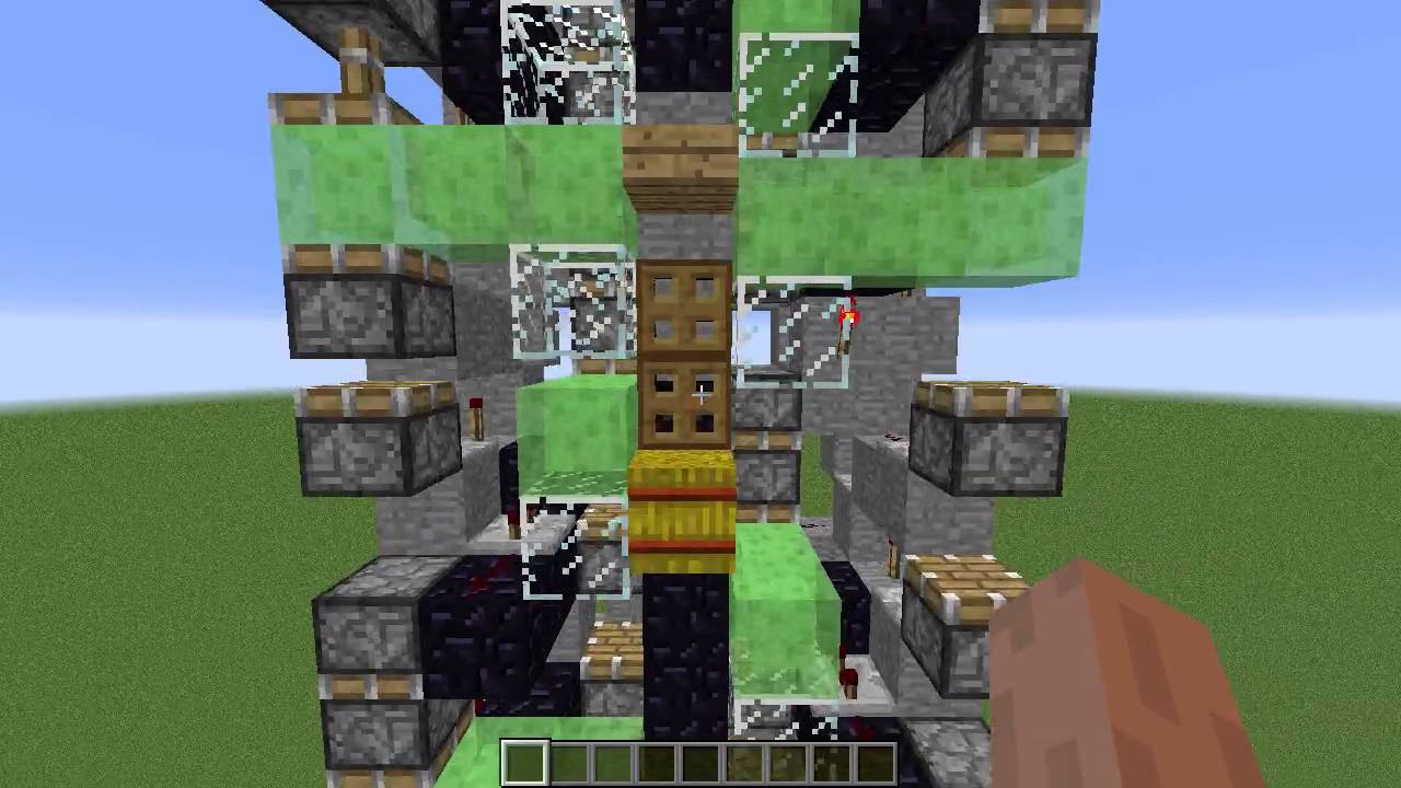 Minecraft Je 理論上最高速度で動くピストンエレベーター Youtube