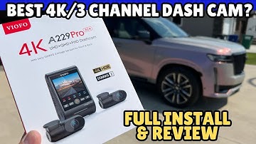 VIOFO 4K A229 PRO Dash Cam Review + Hardwire Install & Footage! (3-Channel Setup!)
