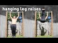 Hanging Leg Raise Progression | How To Do Toes To Bar