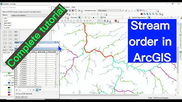 Watershed Stream Order Map Preparation in ArcGIS