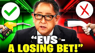 Toyota Chairman HAD ENOUGH \& REJECTS EVs Future!