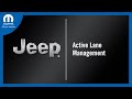 Active lane management  how to  2023 jeep vehicles