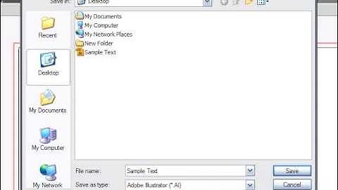 Saving an Adobe Illustrator file as an EPS