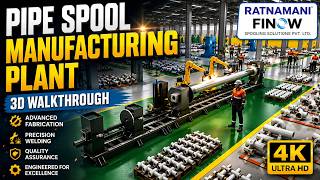 Pipe Spool Manufacturing Plant | 3D Factory Walkthrough | Ratnamani Finow Spooling Solutions