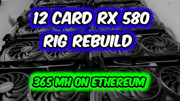 12 GPU RX580 MK2 MINING RIG RE-BUILD!!! 🥰