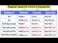 Learn How To Conjugate Regular Spanish Verbs In The Present Past And Future Tenses mp3
