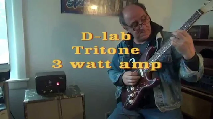 D-Lab Tritone 3 watt Class A Tube guitar amp GE radio Cabinet Wild Tone