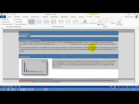 Video: So Erstellen Sie Einen Newsletter In Outlook