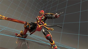 Hero of Robots - Monkey King     Debut、Close Attack Animation