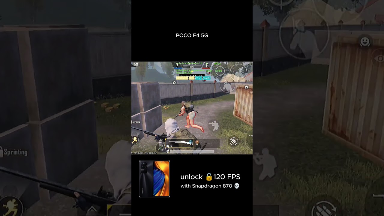 BGMI 120 fps unlock 💀 poco F4 5G