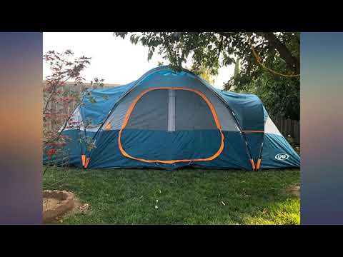 UNP Camping Tent 10-Person-Family Tents, Big, Easy Up, 5 Large Mesh Windows, Double review