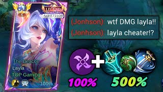 Famous LAYLA FULL DAMAGE 1 SHOT BUILD IS HERE!!🔥😱 (Must watch!) - MLBB Profile