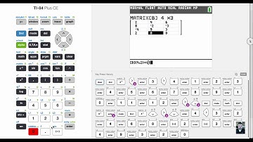 TI-84 CE Tutorial 18 Using the Matrix Editor