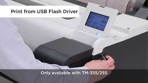 How to print from a USB stick on a Canon imagePROGRAF TM 255 and TM-355 plotter / printer