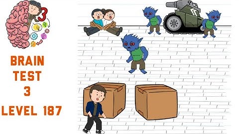 Brain Test 3 Level 187 Pierre got a call from alyx and must escape the city Walkthrough