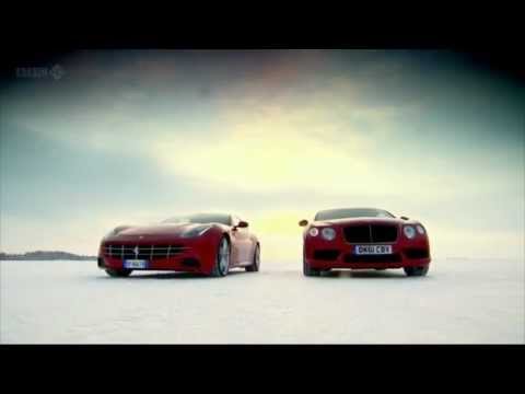 Ferrari FF Vs Bentley Continental GT on Ice