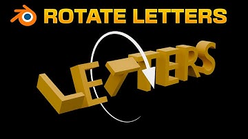 Text Animation ROTATE LETTERS in Blender - Geometry Nodes