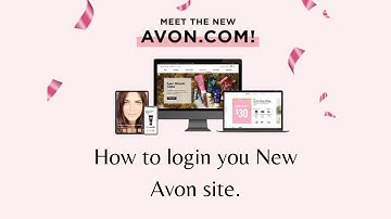 How to log in on your new Avon website