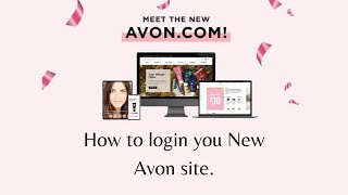 How to log in on your new Avon website