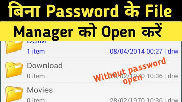 How to break the lock of File Manager.