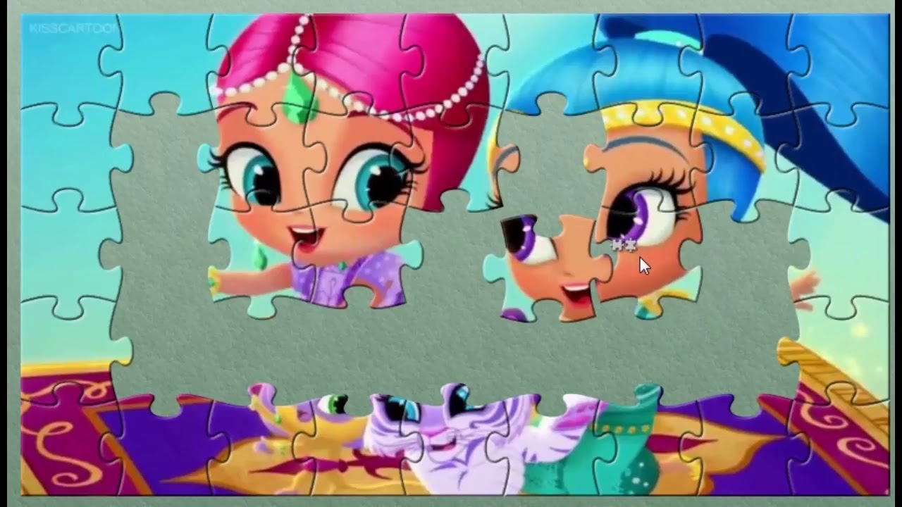 Shimmer and Shine Puzzle Video Game For Kids - YouTube