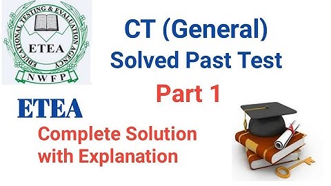 CT Past paper Part 1 | etea past paper |certified teacher | Scitube