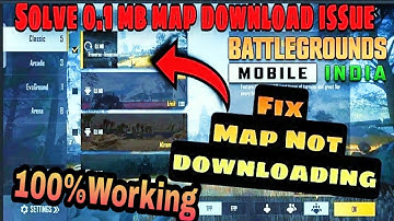 BGMI map Download Problem [Fix 0.1 mb map]  | Download Failed Due to Network error | How to solve ?