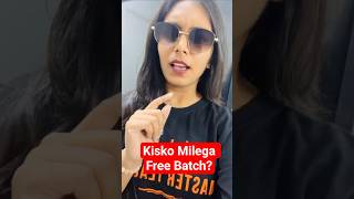 Kisko Milega Free Batch? - By Vanshika Mam #shortsfeed #shorts #ytshorts #neevatch #shauryabatch