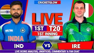 🔴Live: IND vs IRE, Live Analysis, 1st T20 Match 2026 | India vs Ireland Live Cricket Match Today