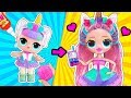 12 Шикарных ЛАЙФХАКОВ и поделок с КУКЛАМИ ЛОЛ и OMG! Мультик LOL Surprise Doll HACKS DIY CUSTOM