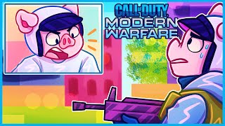 Modern Warfare but I added facecam so you can see my reactions...