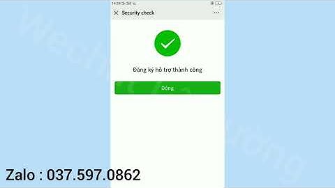 Đăng kí Wechat quét mã QR Code - Wechat Lê Cường