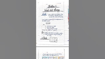 Work and energy💗🌼 | Class 9th☺️🪻 chapter 4 | Handwritten notes with pdf | #notes