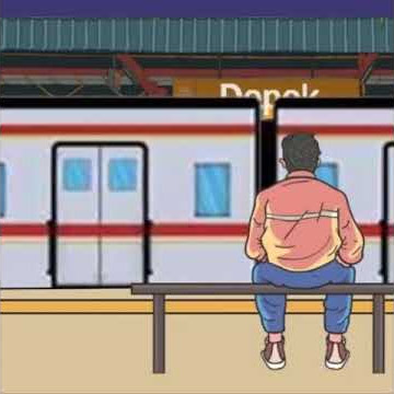 story wa animasi kekinian pulang kerja kereta api indonesia commuter line jabodetabek #shorts