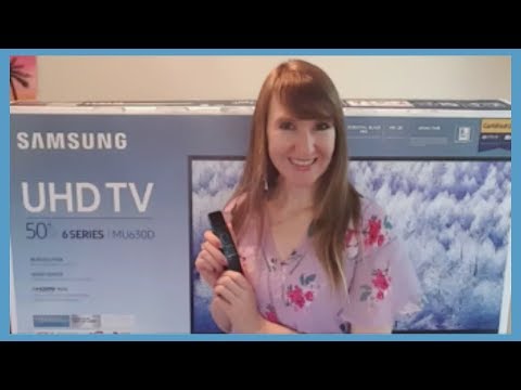 Samsung 4K UHD Smart TV 50" 6 series MU630D Unboxing Demo and  Review