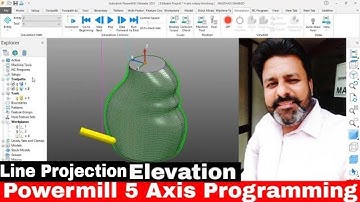 Powermill 4 Axis rotary and 5 axis line projection with lead lean and elevation