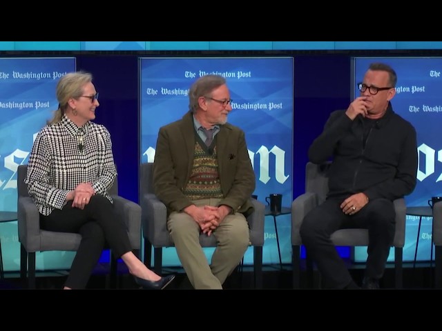 ‘The Post’: Steven Spielberg, Meryl Streep, Tom Hanks talk new movie - FULL PANEL class=