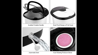 ACEVIVI Foot Spa Massager with Heater, Bubbles,Shiatsu, Maize Roller and Pedicure Stone with 17 FAQs