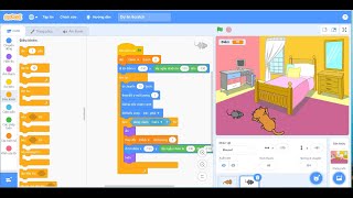 Game scratch ,10 phút tạo được Game Mèo đuổi chuột screenshot 5