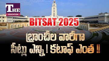 BITSAT 2025: Cutoff, Seats & Branches Explained 🔥 | BITS Pilani Admissions