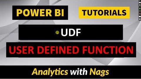 User Defined Function In Power BI | Game Changer| |  Productivity Tip in Power BI (79)