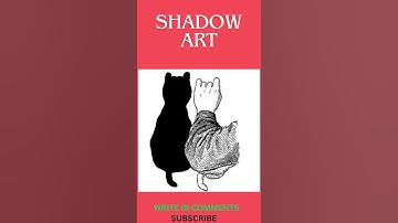 HOW TO CRAFT A CAT/ SHADOW ART TUTORIAL  #riddle #guess #shorts