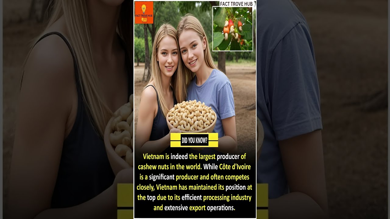 Amazing Fact: Vietnam Leads in Cashew Nut Production 