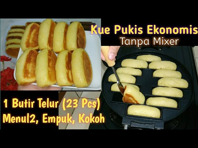 Resep Kue Pukis Ekonomis 1 Butir Telur Tanpa Mixer | Empuk, Menul2, Kokoh class=