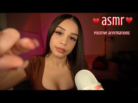 ASMR | BITING AWAY your Negative Energy + Positive Affirmations, Hand Sounds & Ear Cupped Whispers✨