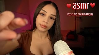 ASMR | BITING AWAY your Negative Energy   Positive Affirmations, Hand Sounds & Ear Cupped Whispers✨